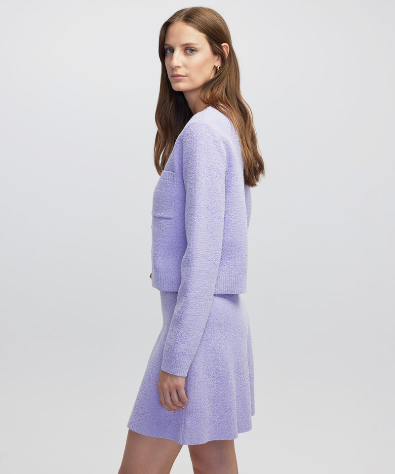 Ipekyol Textured Knit Jacket Lilac