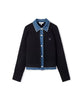 Ipekyol Denim And Knitwear Mixed Jacket Black
