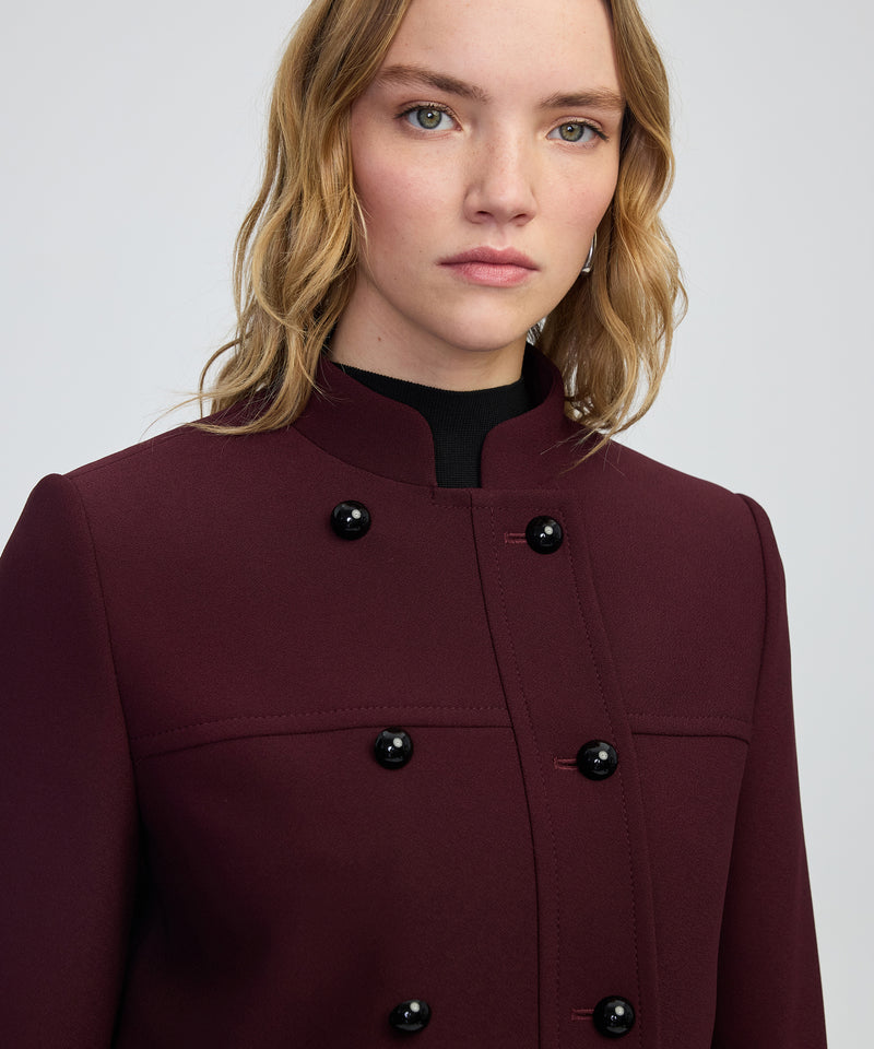 Ipekyol Contrast Button Jacket Bordoux