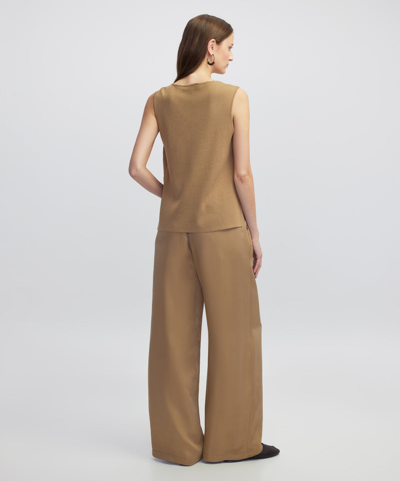 Ipekyol Mixed Blouse With Buckle Natural