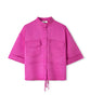 Ipekyol Grandad Collar Blouse With Pockets Fuchsia