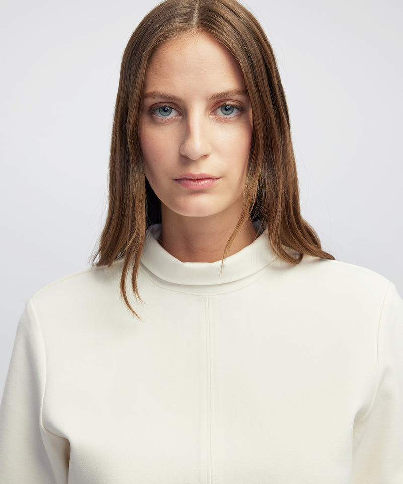 Ipekyol High-Neck Basic Blouse Ecru