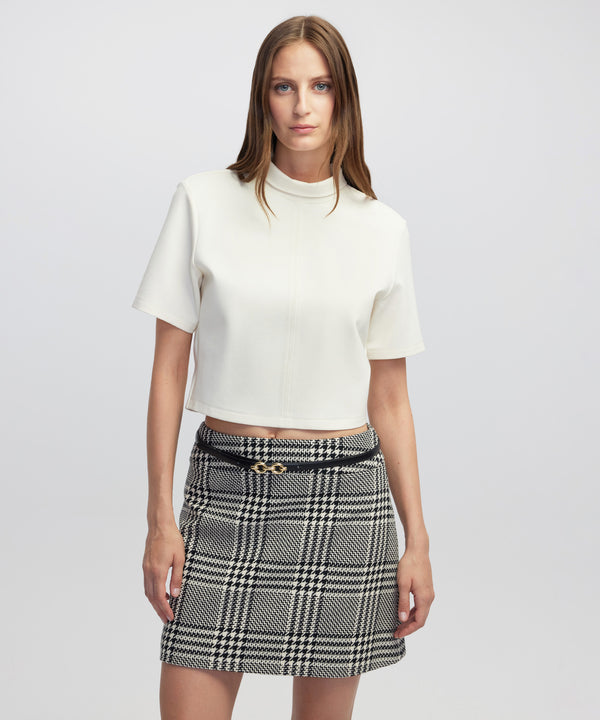 Ipekyol High-Neck Basic Blouse Ecru