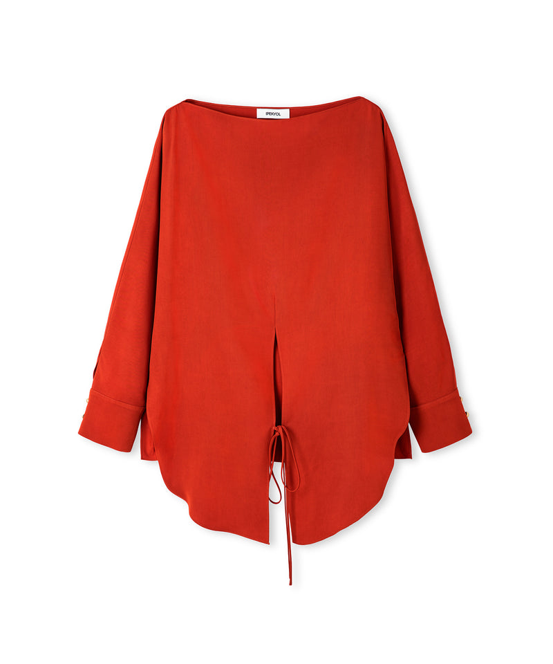 Ipekyol Basic Blouse With Tied Detail Brick