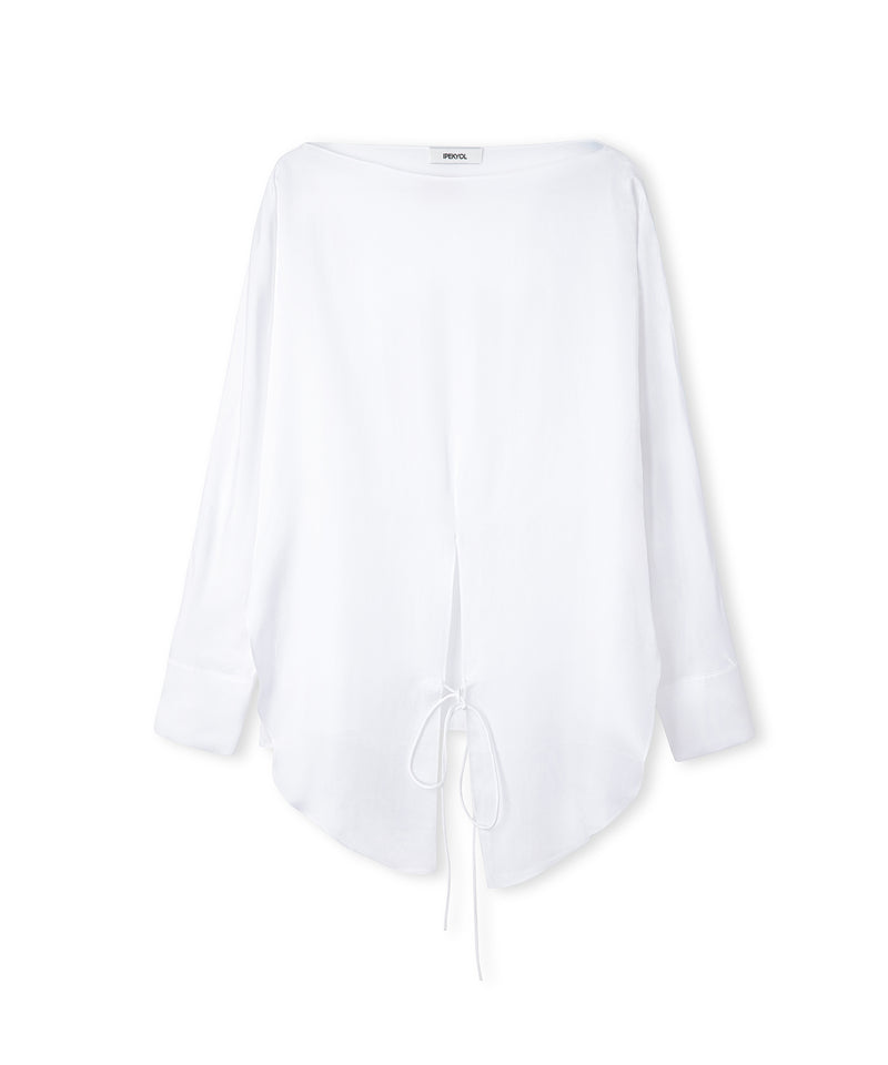 Ipekyol Satin-Effect Wrap Blouse White