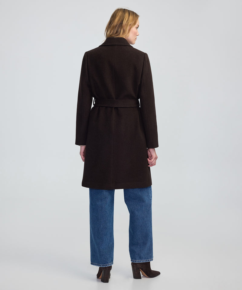 Ipekyol Double-Breasted Coat With Belt Brown