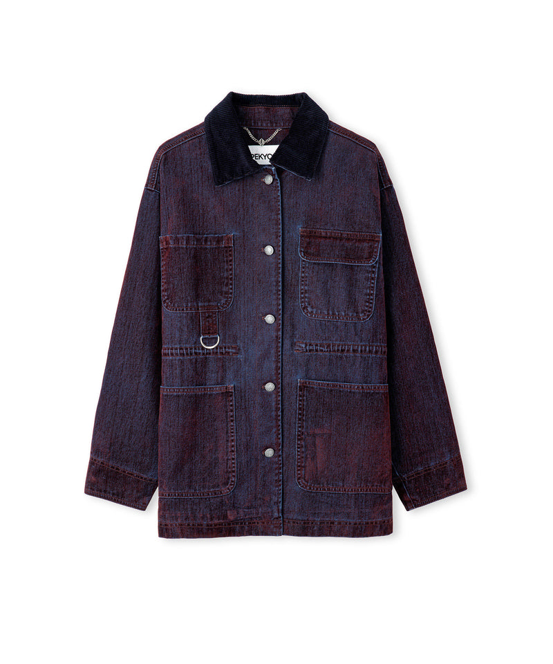 Ipekyol Contrast Velvet Collar Coat Bordoux
