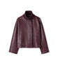 Ipekyol Leather-Effect Coat Bordoux