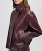 Ipekyol Leather-Effect Coat Bordoux