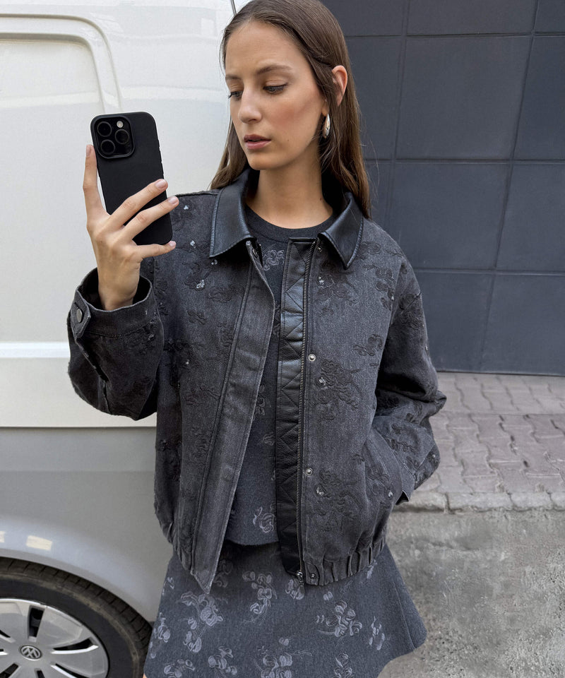 Ipekyol Embellished Coat Anthracite