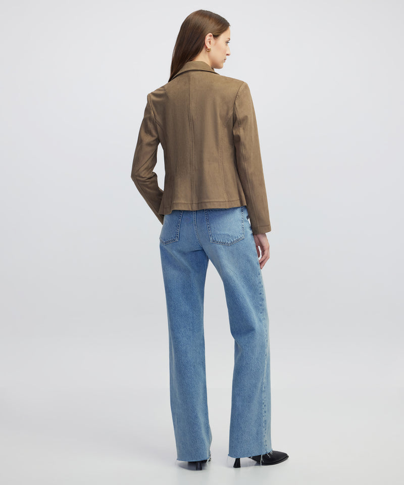 Ipekyol Suede-Effect Coat Mink