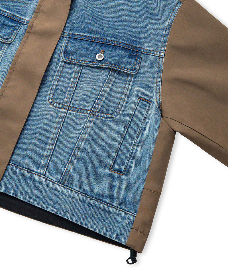 Ipekyol Contrast Hooded Coat Khaki