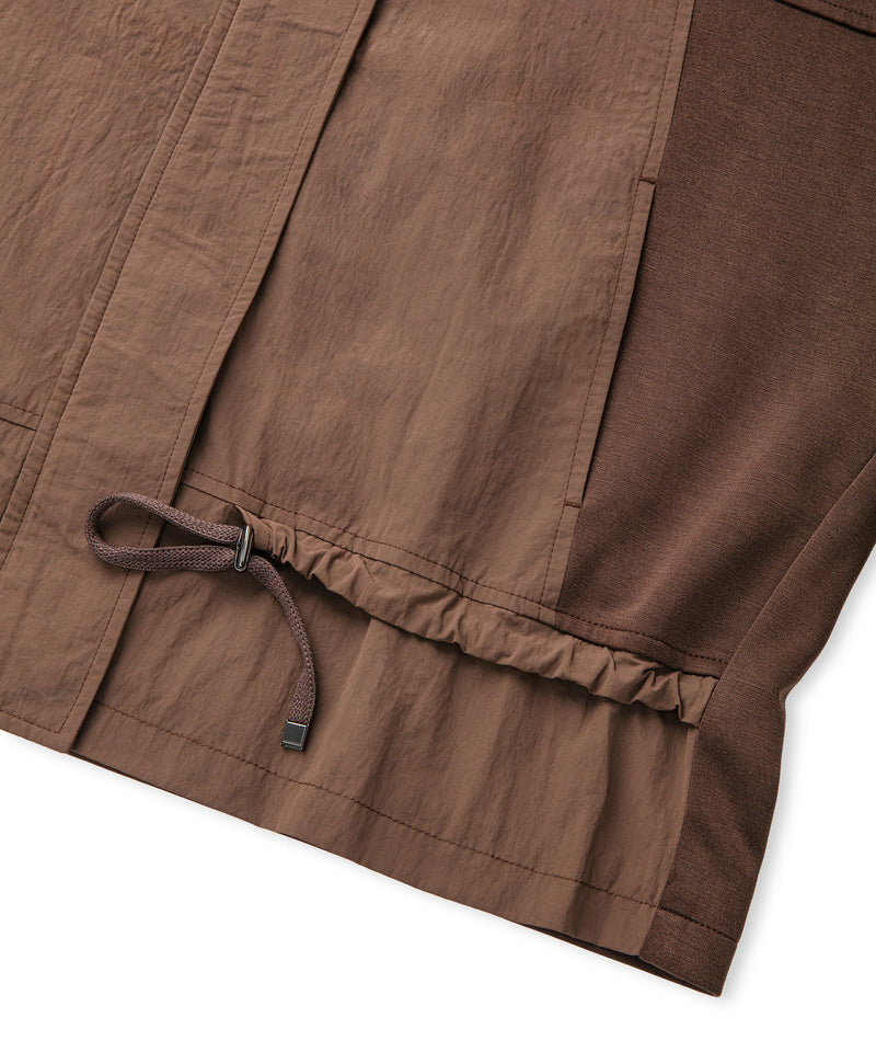 Ipekyol Color-Block Technical Coat Brown