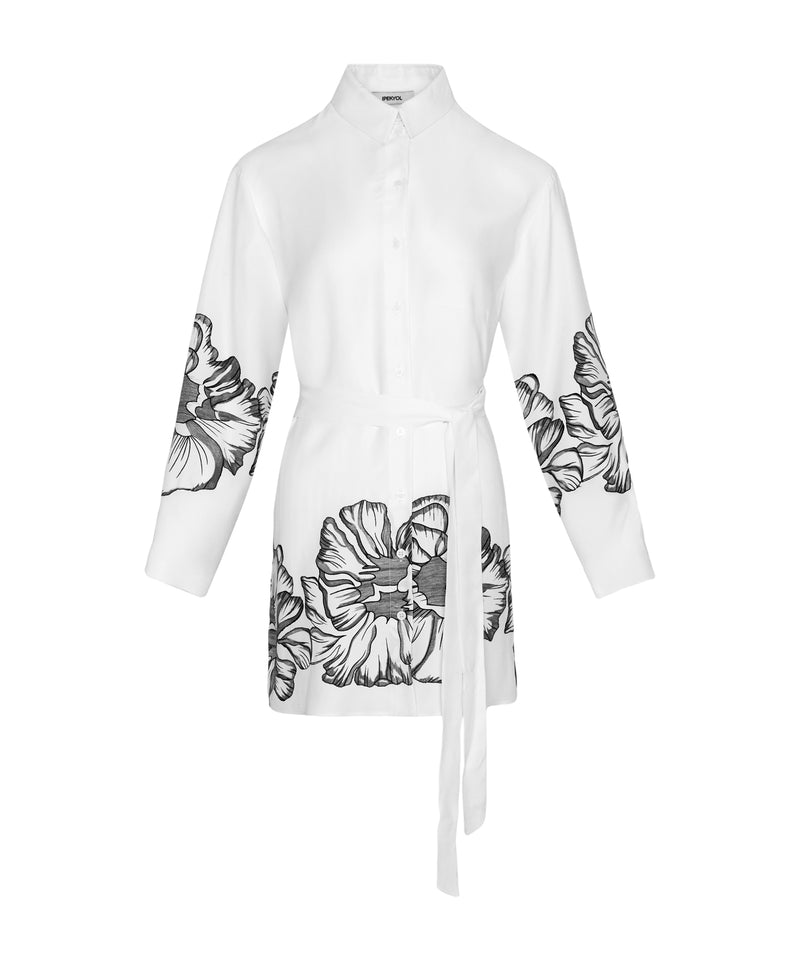 Ipekyol Flower Print Tunic White