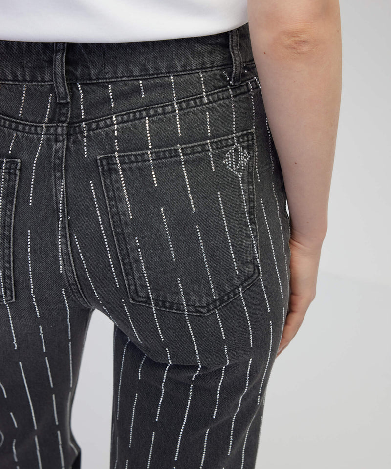 Ipekyol Embellished Wide-Leg Jeans Anthracite