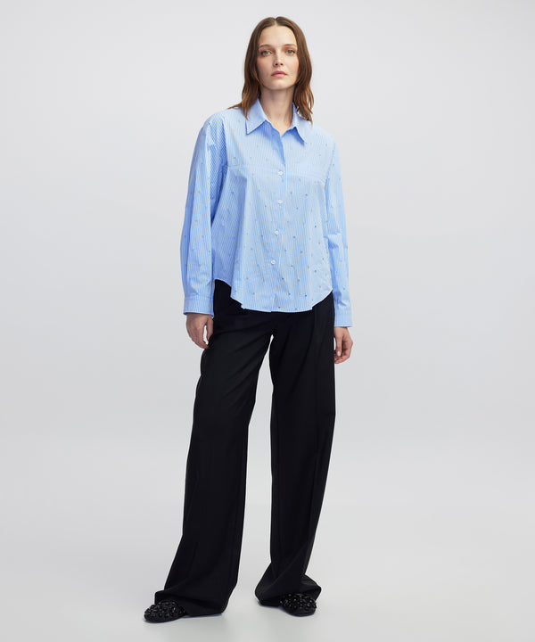 Ipekyol Distressed-Effect Shirt Blue