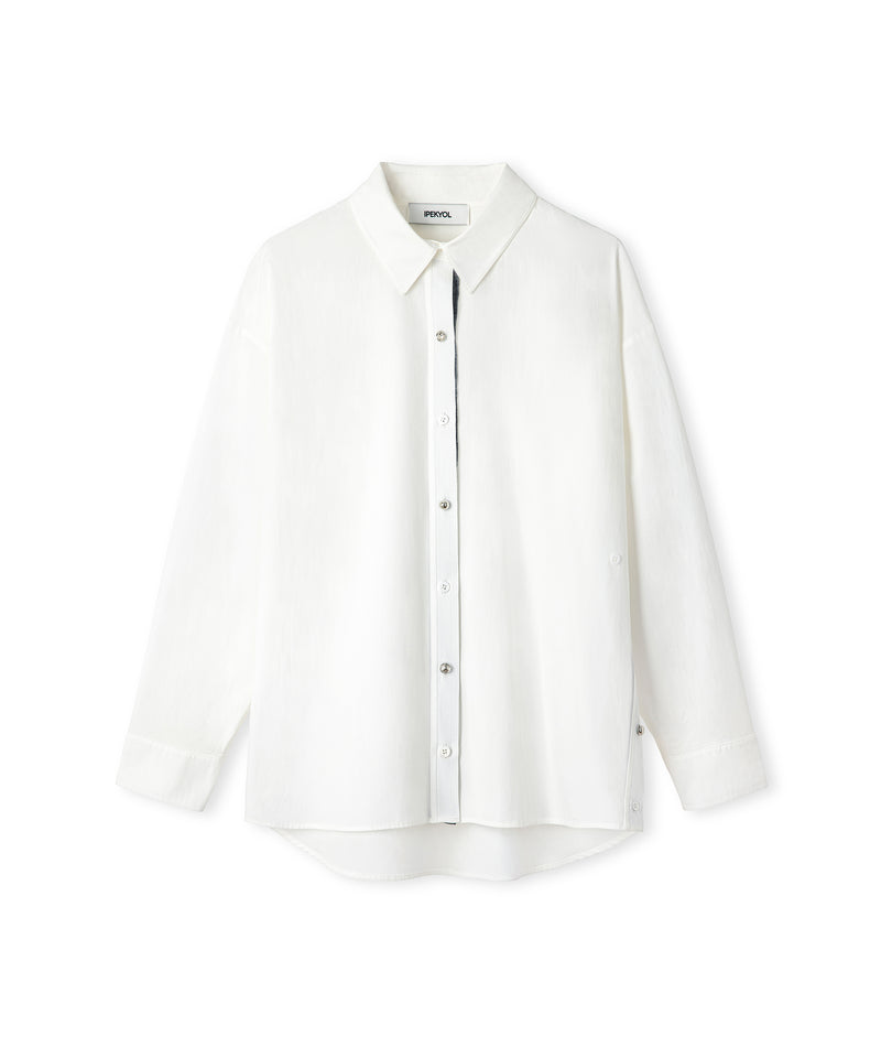 Ipekyol Poplin Shirt With Mixed Buttons White