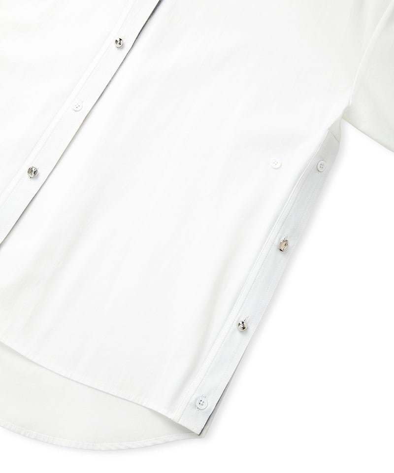 Ipekyol Poplin Shirt With Mixed Buttons White