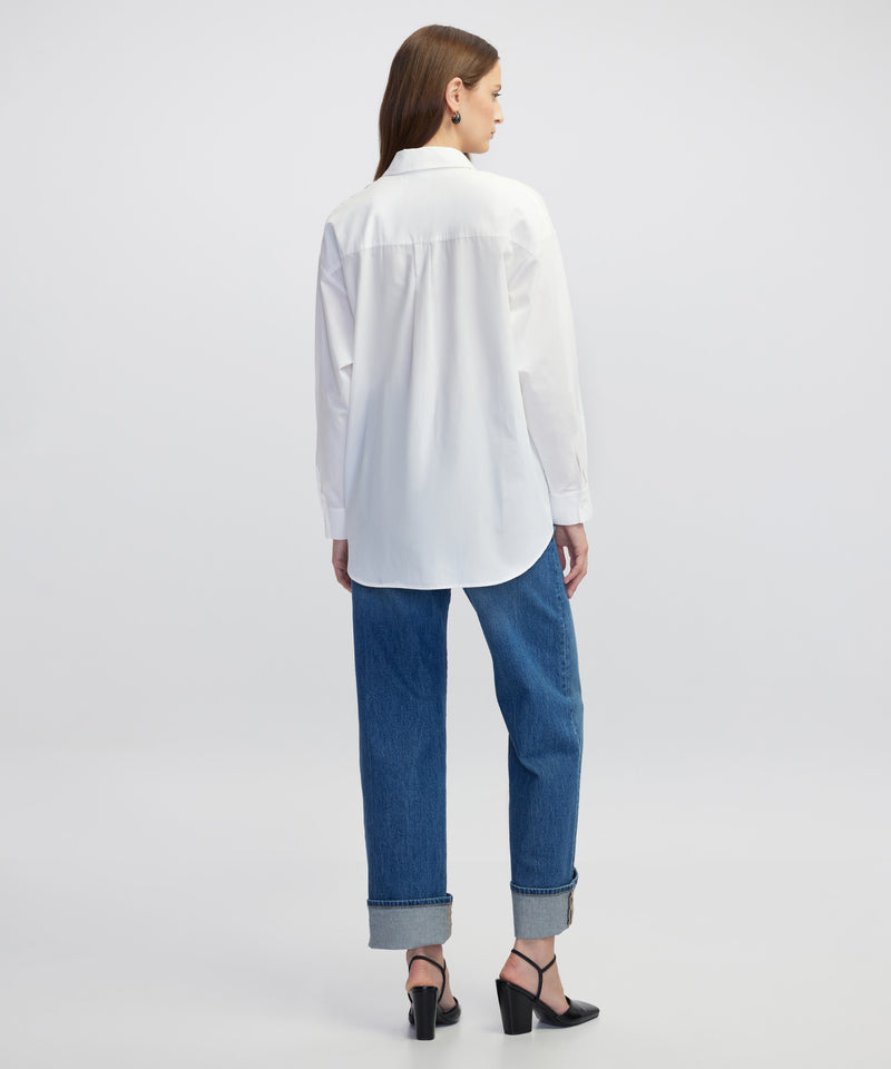 Ipekyol Poplin Shirt With Mixed Buttons White