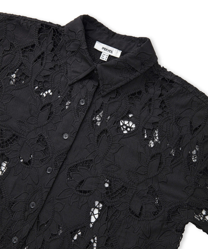 Ipekyol Broderie Anglaise Shirt Black