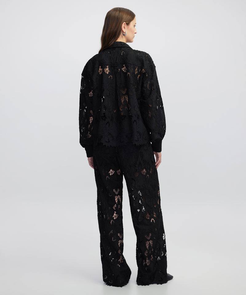 Ipekyol Broderie Anglaise Shirt Black