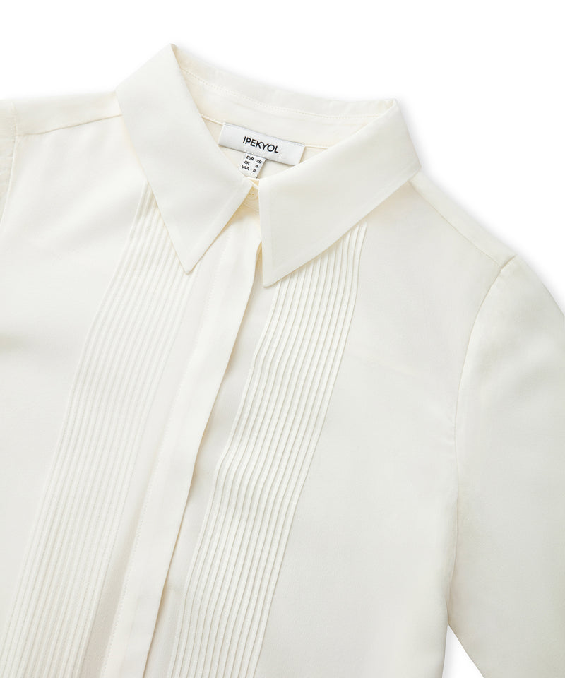 Ipekyol Silk Shirt With Pintucks Ecru