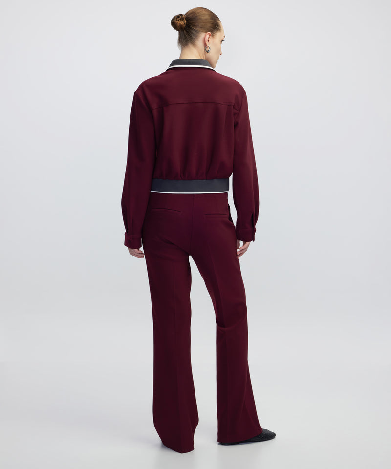 Ipekyol Contrast Collar Shirt Bordoux