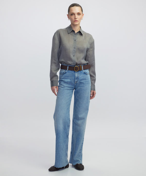 Ipekyol Adjustable Waist Shirt Grey