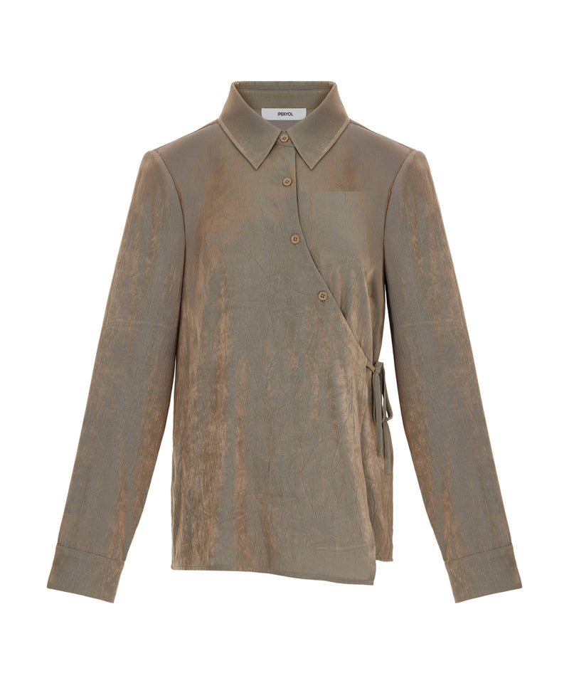 Ipekyol Asymmetric Tie Waist Shirt  Natural