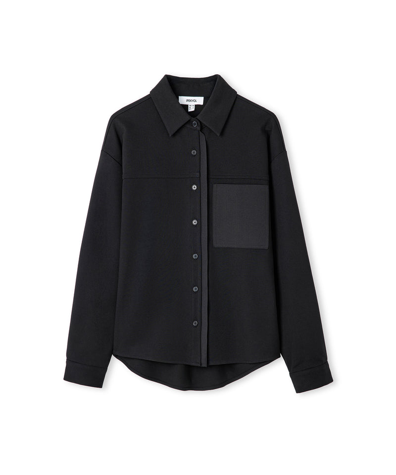 Ipekyol Knitted Mixed Shirt Black