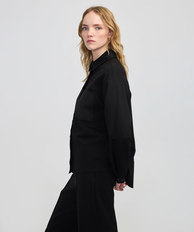 Ipekyol Knitted Mixed Shirt Black