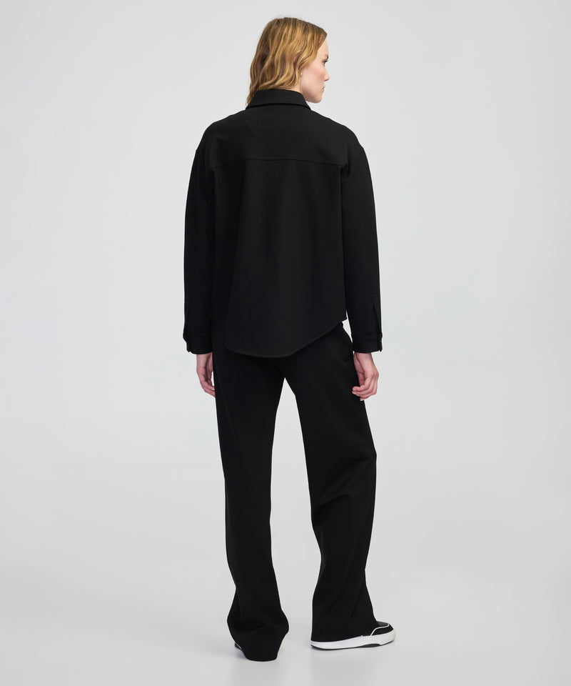 Ipekyol Knitted Mixed Shirt Black