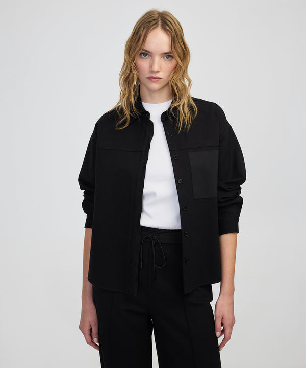 Ipekyol Knitted Mixed Shirt Black