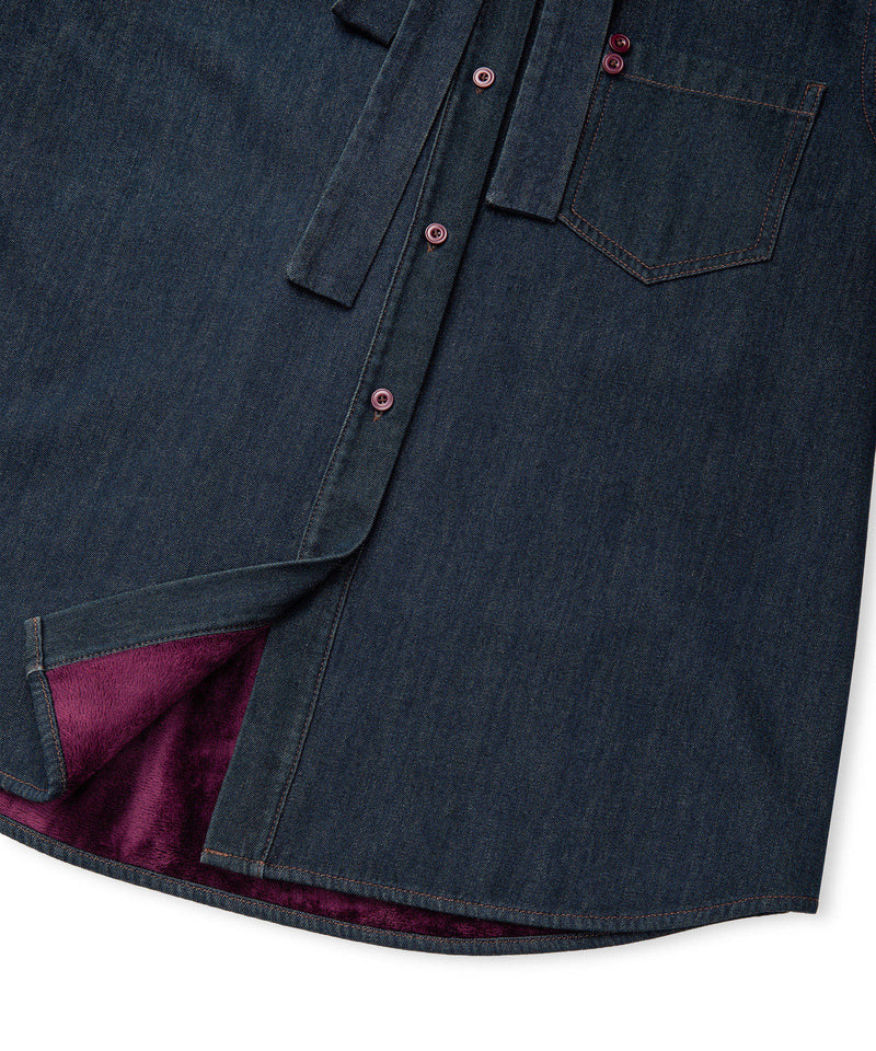 Ipekyol Tie-Neck Denim Shirt Indigo