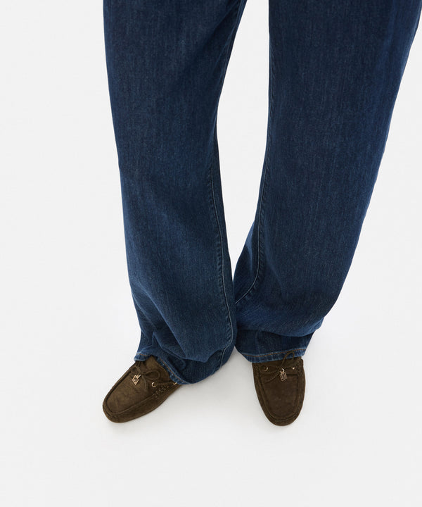 Ipekyol Monogram Buckle Loafers Khaki