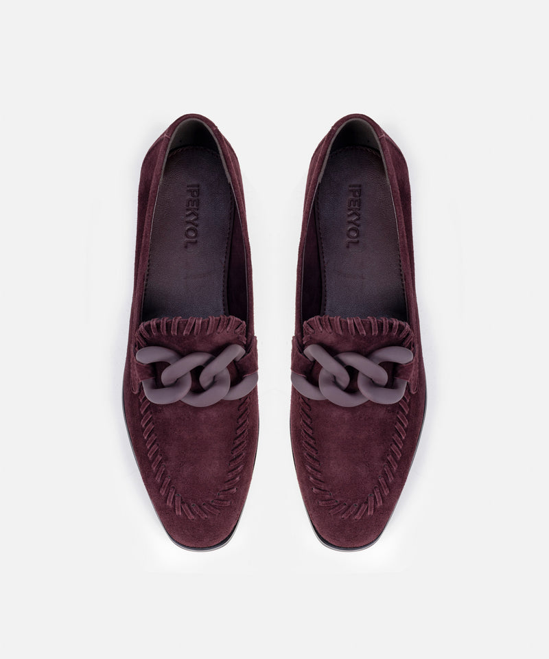Ipekyol Leather Loafers Bordoux