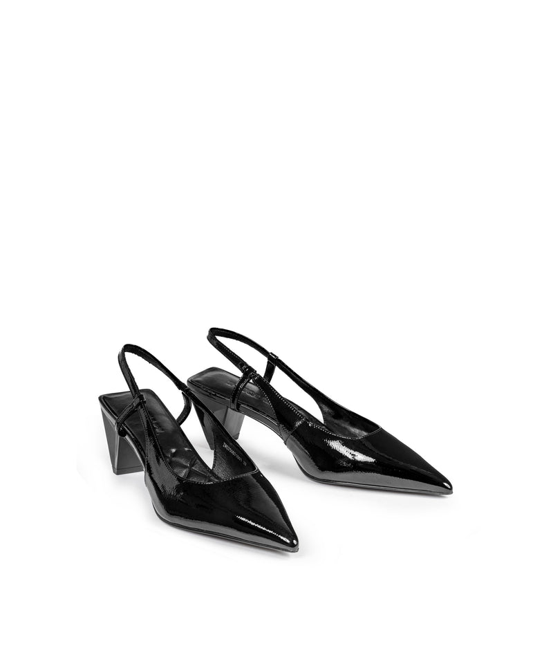 Ipekyol Leather Shoes With Geometric Heels Black