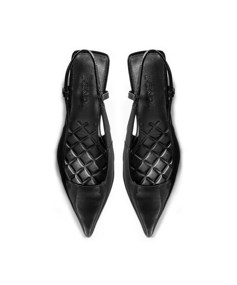 Ipekyol Leather Shoes With Geometric Heels Black