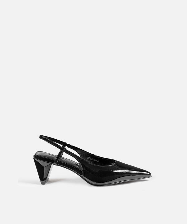 Ipekyol Leather Shoes With Geometric Heels Black