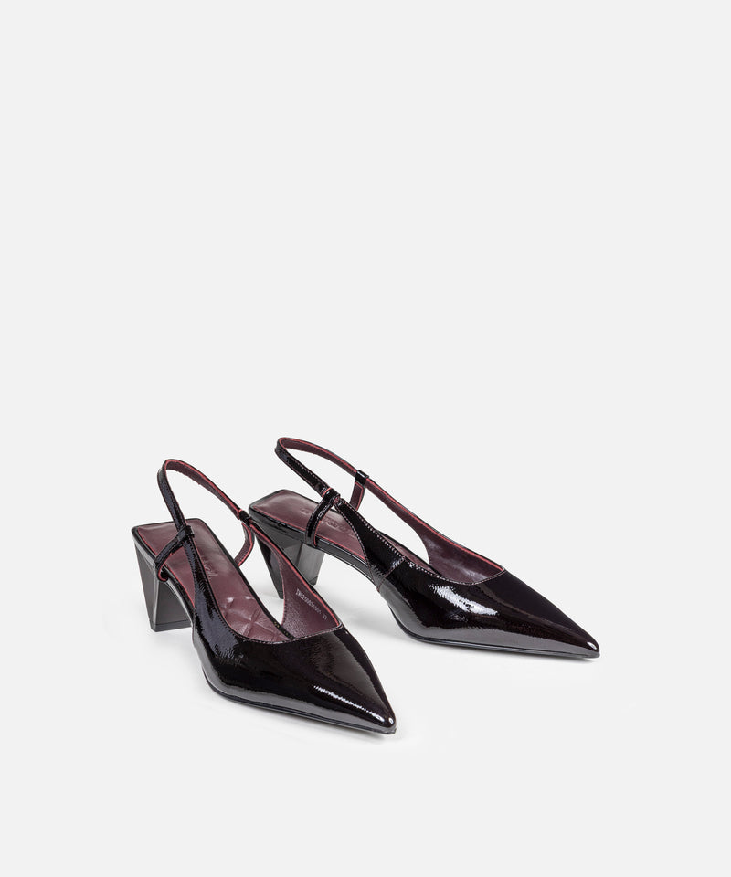 Ipekyol Leather Shoes With Geometric Heels Bordoux