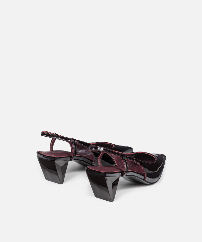 Ipekyol Leather Shoes With Geometric Heels Bordoux