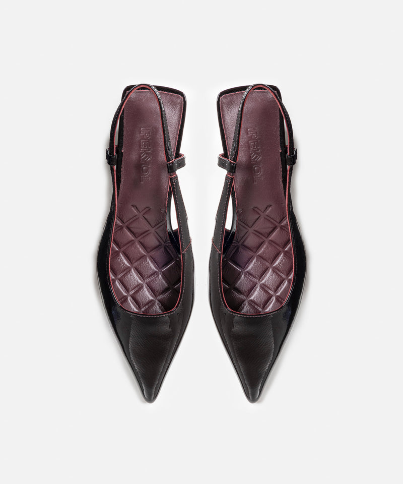 Ipekyol Leather Shoes With Geometric Heels Bordoux