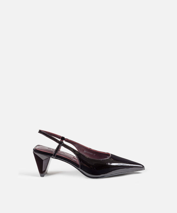 Ipekyol Leather Shoes With Geometric Heels Bordoux