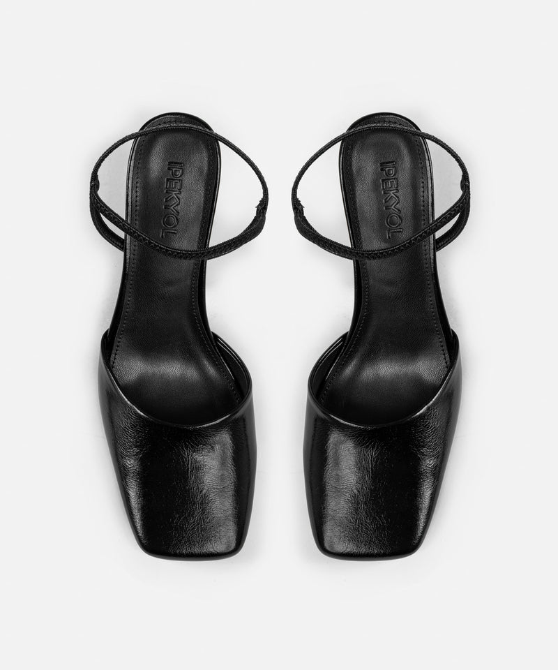 Ipekyol Leather-Effect Shoes With Block Heels Black