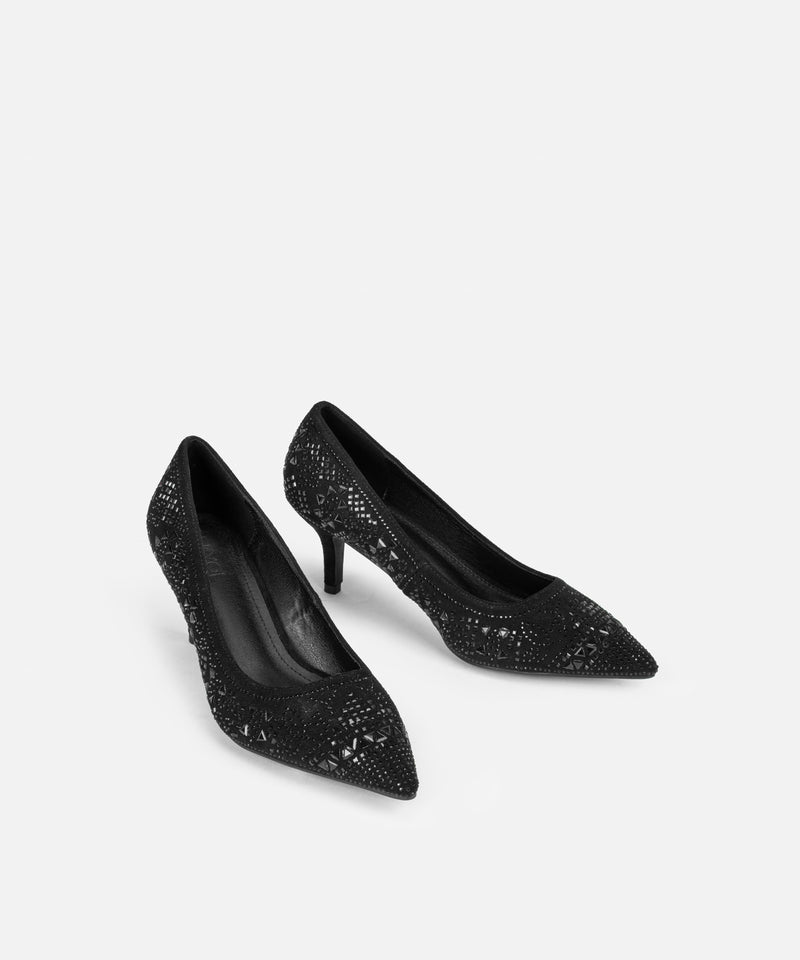 Ipekyol Rhinestone Heels Black