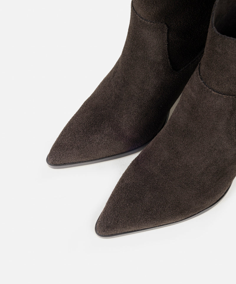 Ipekyol Block Heel Leather Boots  Brown