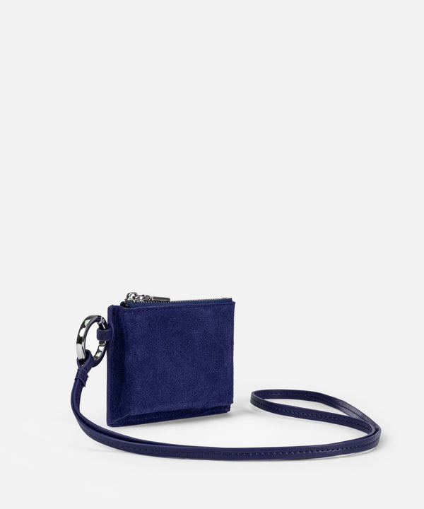 Ipekyol Card Holder With Metal Buckle Navy