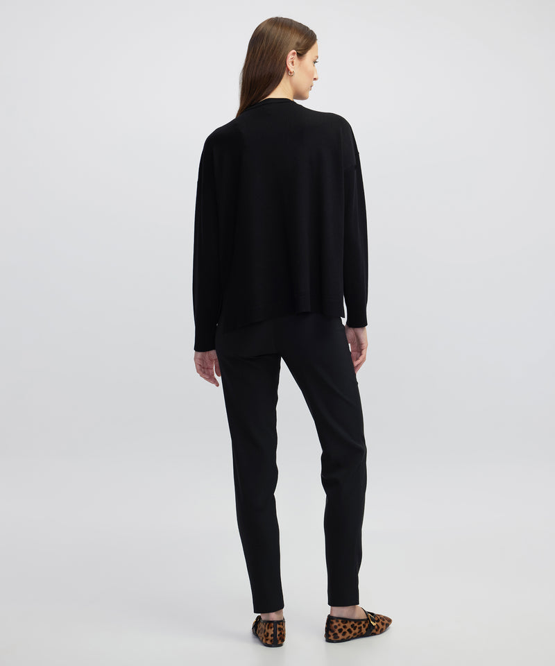 Ipekyol Embellished Cutout Knit Sweater Black