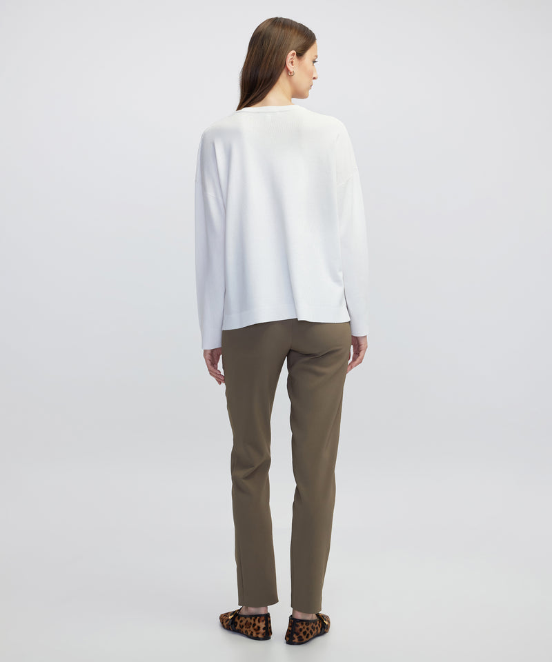 Ipekyol Embellished Cutout Knit Sweater Ecru