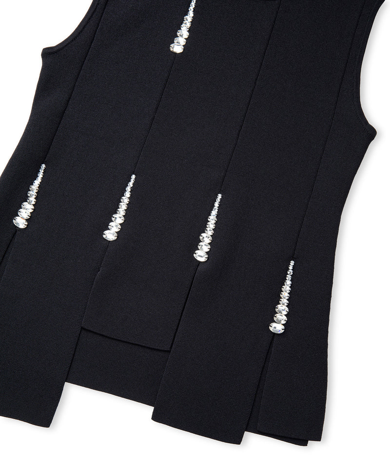 Ipekyol Knit Top With Embellishments Black